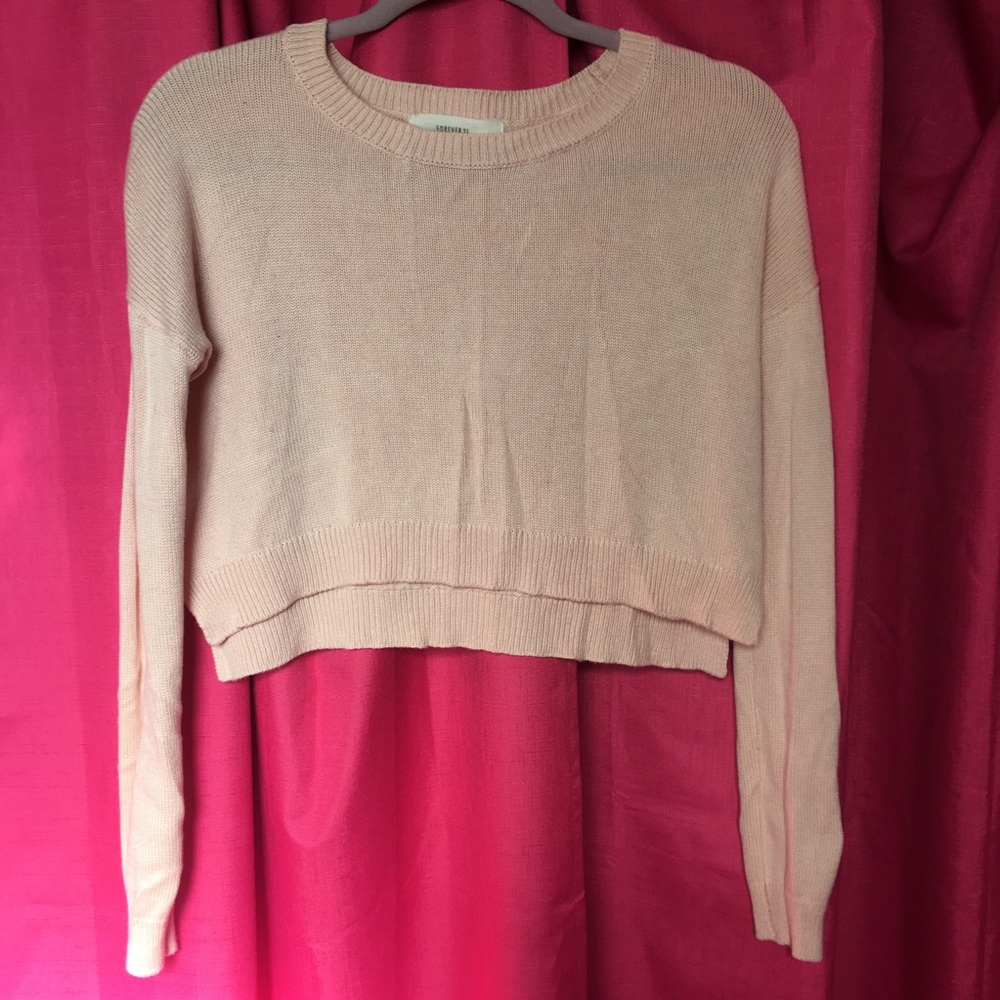 Forever 21 Cropped Sweater, Small